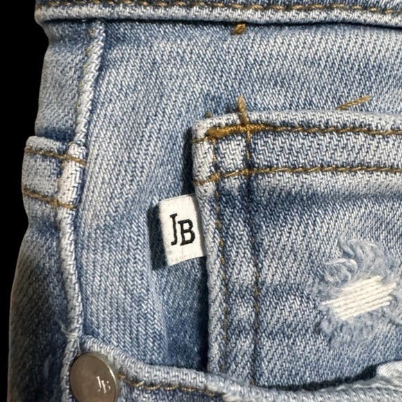 JUDY BLUE Los Angeles 16w high rise straight fit light wash distressed jeans EUC - Picture 15 of 16